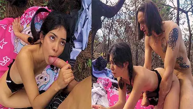 Cogiendo Con la Flaquita Que Ama Leer Libros En el Bosque – Xleche.com – Videos porno