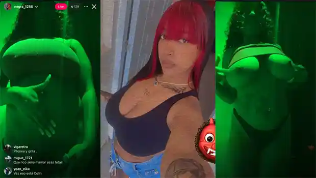 Dominicana bien perra en live para los seguidores – Xleche.com – Videos porno