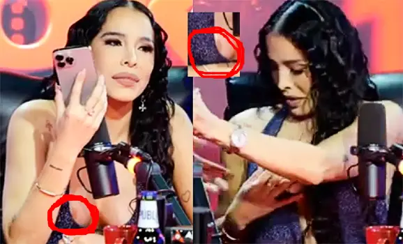 Jessica Pereira De Alofoke Se Le Sale Una Teta Discutiendo En Vivo – Xleche.com – Videos porno
