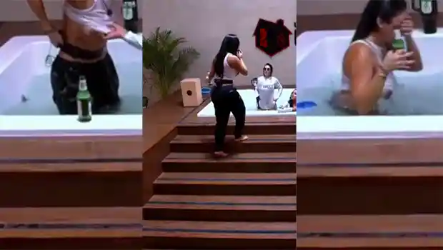 Se le sale una teta a Daniela Barraco en la Casa de Alofoke – Xleche.com – Videos porno